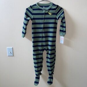 NWT Carter’s Fleece Boys Footed Dinosaur Sleeper 4T